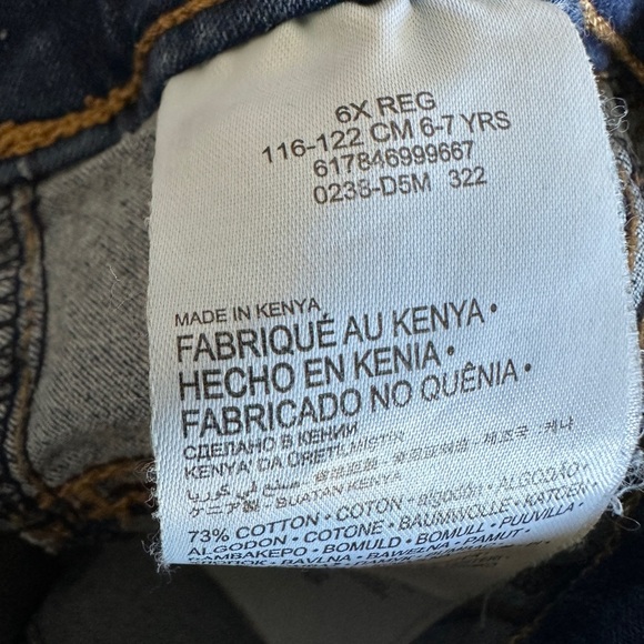 Classic Blue Girl’s Skinny Pull On Levi’s Jeans - Picture 4 of 5